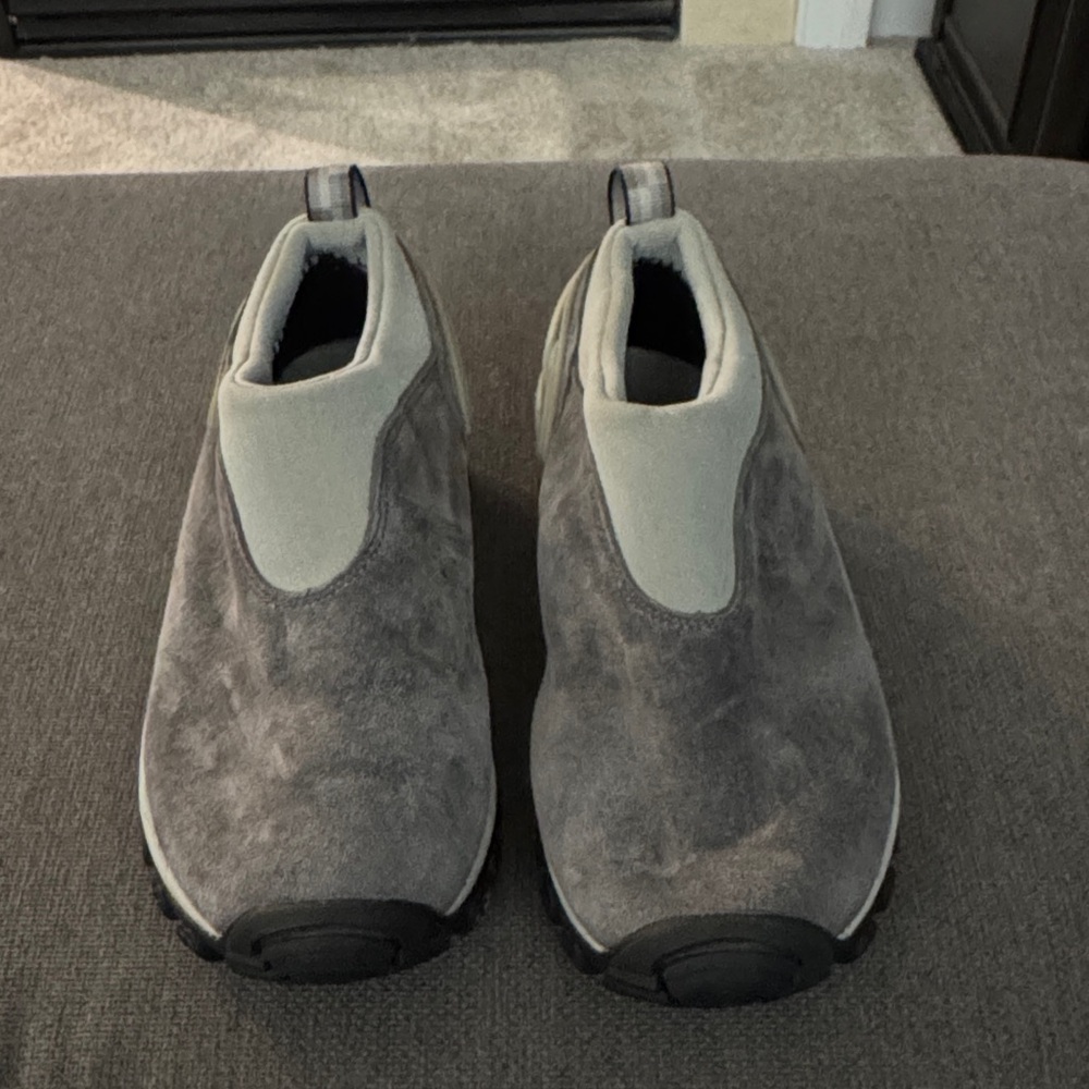 Merrell Women's Gray Waterproof Suede Loafers